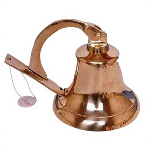 Cloche de bateau en laiton à suspendre, décoration murale, cloches de haute qualité sculptées, cloches murales nautiques de luxe pour les événements festifs - Product Image 1