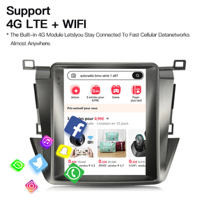 Autoradio HFMidia 9,7 pouces avec écran vertical, lecteur multimédia vidéo, unité centrale pour Toyota RAV4 2014-2018, CarPlay sans fil - Product Image 5