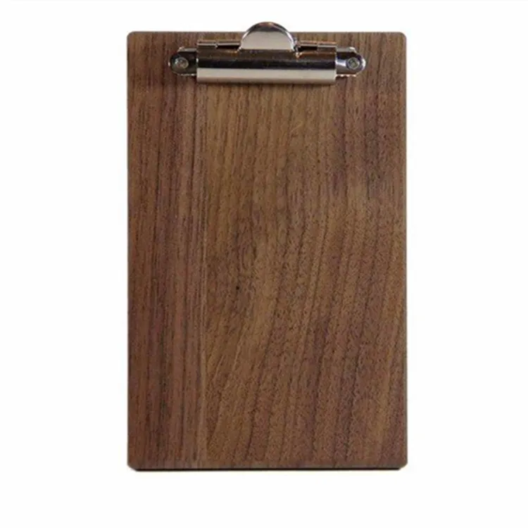 Multi-purpose Wooden Clip Boards Portable Wood Clipboard Custom Hanging Writing Board Clip Standing Menu Board Sign Stand