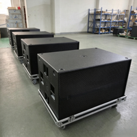 PA Sub 9007AS Dual 21 Inch Active Subwoofer, Sistem Speaker Subwoofer Bass 21" Woofer Bertenaga Tinggi dengan Speaker Line Array