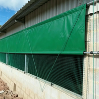 Bâches PVC enduites 100% polyester 500GSM imperméables, respirantes et anti-moisissures pour enclos de porcs, bovins et ovins, fermes d'élevage