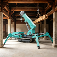Grue sur chenilles certifiée CE avec une capacité de 5 tonnes pour l'installation et la présentation de grandes œuvres d'art dans les halls d'exposition des musées