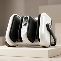 Appareil de massage des jambes sans fil rechargeable pour la maison, avec 5 chambres à air et compression pneumatique, et unité principale double détachable