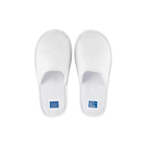 Chaussons en tissu éponge blanc, produits de bain - Product Image 1