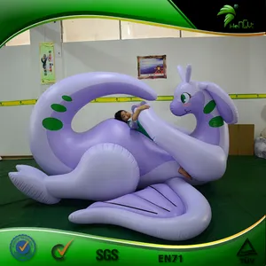 3米充气躺在紫色goodra长着翅膀充气性感龙玩具充气SPH龙动物