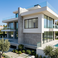 Ventanas de Aluminio Modernas Personalizadas con Doble Acristalamiento para Hogares con Eficiencia Energética, Aislamiento Acústico, Aislamiento Térmico, Resistencia al Viento y a Impactos