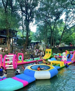 Plateau flottant gonflable pour enfants - Activité de parc aquatique familiale - Product Image 4