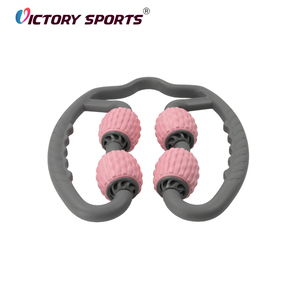 Klaar om te verzenden Draagbare Roze 4-Ballen Nek- en Kalfspier <span class=keywords><strong>Massage</strong></span> Roller Stick voor Benen - Product Image 2