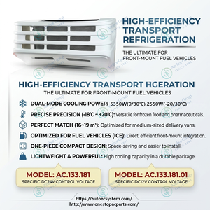 เครื่องทำความเย็นสำหรับรถบรรทุก ACTECmax AC.133.181 รุ่นใหม่ ขนาด 16~19 เมตร 5350 วัตต์ 12V/24V AC ใช้กับเครื่องยนต์  สำหรับรถพ่วง<span class=keywords><strong>ตู้</strong></span><span class=keywords><strong>เย็น</strong></span>  ใช้สารทำความ<span class=keywords><strong>เย็น</strong></span> R404a - Product Image 2