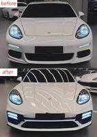 Kit de carrosserie pour mise à niveau du modèle Panamera 970 (2009-2016) - Kit de pare-chocs avant/arrière à fixation par boulons avec ajustement universel, version facile