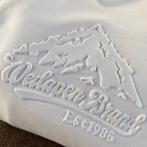 Áo thun nam chất liệu cotton cao cấp 280G, in nổi 3D, dáng rộng, cổ tròn, in logo nổi tùy chỉnh - Product Image 6