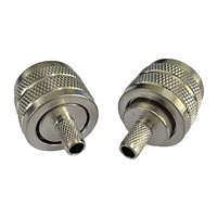 Connecteur Mâle UHF-C-J3 de Bonne Qualité en Stock, Connecteur Mâle UHF à Sertir pour Câble RG58, Connecteur Coaxial UHF RG58 à Vendre
