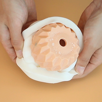 Moule en silicone pour pot de plante en béton 3D ANK - Écologique, logo personnalisé disponible