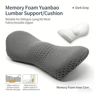 <span class=keywords><strong>Coussin</strong></span> <span class=keywords><strong>de</strong></span> soutien lombaire pour chaises <span class=keywords><strong>de</strong></span> bureau, anti-cyphose, ergonomique en U, pour dossier <span class=keywords><strong>de</strong></span> voiture, en matériaux mélangés, idéal pour l'été - Product Image 4