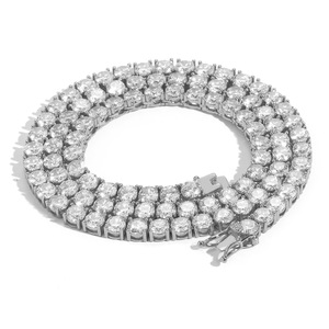 Cadena <span class=keywords><strong>de</strong></span> tenis <span class=keywords><strong>de</strong></span> <span class=keywords><strong>diamantes</strong></span> <span class=keywords><strong>de</strong></span> imitación <span class=keywords><strong>de</strong></span> una sola fila al por mayor, 3mm 4mm 5mm 6mm, collar y pulsera <span class=keywords><strong>de</strong></span> tenis <span class=keywords><strong>de</strong></span> circonita cúbica, joyería hip hop <span class=keywords><strong>para</strong></span> <span class=keywords><strong>hombres</strong></span> y mujeres - Product Image 3