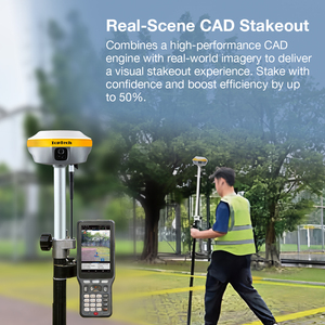 เครื่องรับสัญญาณเลเซอร์ RTK รุ่นใหม่ล่าสุด Toptech TK-600 GPS GNSS RTK 1408 ช่องสัญญาณ IMU สำหรับงานสำรวจด้วยเลเซอร์ พร้อมคอนโทรลเลอร์ P8III และซอฟต์แวร์ Fixpad - Product Image 3