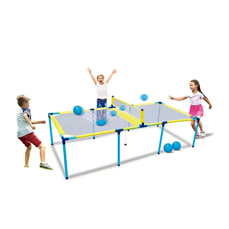 Ensemble de table de ping-pong intérieur et extérieur Jeu d'équipement sportif de balle à pagaie Trampoline pliant Jeu de table de ping-pong portable pour enfants