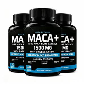 Cápsulas de Raíz de <span class=keywords><strong>Maca</strong></span> con Pimienta Negra, Certificadas por GMP, Directo de Fábrica, OEM, Promueven la Energía, la Libido y el Equilibrio Hormonal - Product Image 2
