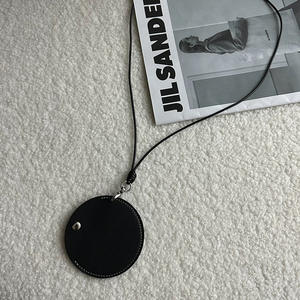 Sac <span class=keywords><strong>de</strong></span> rangement pour lunettes pendentif unisexe étui en cuir lunettes <span class=keywords><strong>de</strong></span> soleil étui à clés boîte chaîne lecture Portable coloré sac colliers - Product Image 4