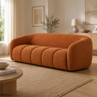 Canapé Moderne en Tissu à Compression en Forme de Citrouille pour Salons et Espaces Hôteliers