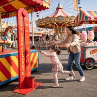 Machine de jeu d'arcade interactive de frappe au marteau haute intensité pour parc d'attractions Carnival