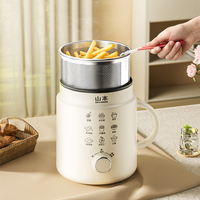 Cuisinière électrique intelligente multifonctionnelle avec panier friteuse, 2,5 L / 3,5 L, grande capacité, pot en céramique noire cristalline pour la maison et les dortoirs