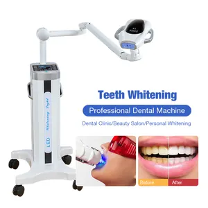 Blanqueador de dientes profesional LED de 60W, luz blanqueadora profesional, máquina de blanqueamiento dental, lámpara móvil para blanquear los dientes