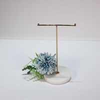 Présentoir de rangement et de suspension pour bijoux en marbre, livraison directe usine, pour colliers, bagues, boucles d'oreilles et accessoires pour cheveux