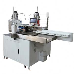 เครื่องจัดเรียงสายเคเบิลแบบหัวเดียวสำหรับเคลือบดีบุก หัวคู่สำหรับตัด ปอก และบิดลวด พร้อมเครื่องจีบในตัว - Product Image 5