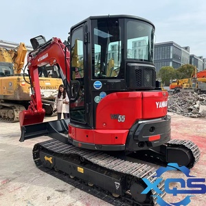Excavadora Compacta Usada YANMAR VIO55 de 5.5 Toneladas con Orugas de Goma, Modelo 2022, Bomba Hidráulica, Accesorios de Martillo Rompedor y Garra Originales - Product Image 6