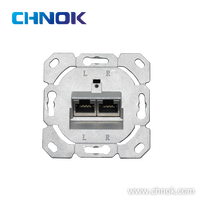 Placa de Conexión Keystone CAT6 Blanca, Blindada, UTP/STP, con Módulo IDC (LSA) de 4 Puertos, Material para PC, Redes y Telecomunicaciones