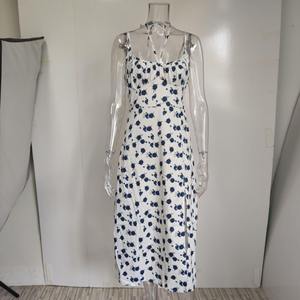 Ropa de <span class=keywords><strong>Mujer</strong></span> al por Mayor de Estilo Europeo y Americano, Faldas Largas, Vestidos Largos hasta el Suelo, Ropa de Verano - Product Image 6