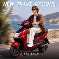 Sıcak SHANG LING Şehir E-Bisikleti 2 Kişilik Yetişkin Elektrikli Scooter Çift Amortisörlü Ön Arka Disk Fren Özel Batarya Guangzhou