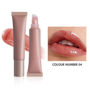Bálsamo labial vegano de marca privada de tendencia superior Brillo labial <span class=keywords><strong>extra</strong></span> brillante con ingredientes herbales hidratantes Líquido de tamaño de viaje - Product Image 5