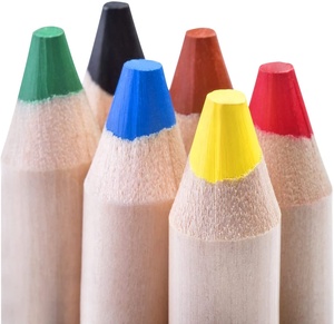 Crayons lavables non toxiques de 12 couleurs, crayons géants naturels pour enfants, crayons à colorier Woody et crayons aquarelle - Product Image 4