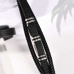Pulsera de Piedra Ojo de Tigre 2024 Lista para Enviar, Superventas, Pulsera de <span class=keywords><strong>Cuero</strong></span> Multicapa con Hebilla Magnética para Hombre y <span class=keywords><strong>Mujer</strong></span>, Joyería Masculina - Product Image 4