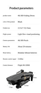 Última <span class=keywords><strong>V4</strong></span> <span class=keywords><strong>RC</strong></span> Drone <span class=keywords><strong>4K</strong></span> <span class=keywords><strong>HD</strong></span> Cámara gran angular 1080P WiFi FPV Cámara dual Drone Quadcopter Flujo óptico Transmisión en tiempo real <span class=keywords><strong>Dron</strong></span> - Product Image 6