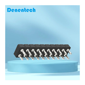 Denentech kép Hàng 2.54mm thẳng nhúng gia công <span class=keywords><strong>IC</strong></span> ổ cắm Vòng nữ nam tiêu đề kết nối cho các ứng dụng PCB - Product Image 2