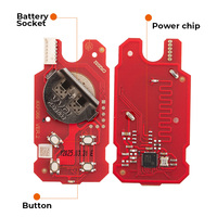 Télécommande universelle de remplacement Xhorse XKGHG3EN à 4 boutons pour garage, outil de rechange professionnel pour serrurier, compatible VVDI Key Tool Max