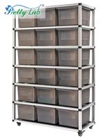 Vente directe usine : Système de rangement modulable et léger pour reptiles et lézards, avec bacs et supports, pour l'exportation mondiale