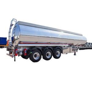 Semirremolque <span class=keywords><strong>Cisterna</strong></span> de 3/4 Ejes, 55cbm, de Aluminio/Latón, con Sistema de Carga Inferior - Product Image 2