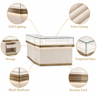 Maßgefertigte GZowin Schmuck-Vitrine LED-Beleuchtung Glasvitrine Edelstahlrahmen Umweltfreundlich Langlebig Wasserdicht Hochwertig
