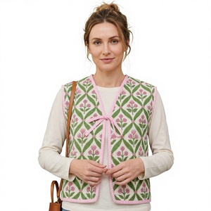 Classic Cotton <b>Quilted</b> Waistcoat <b>Jacket</b> for Men Soft Lightweight Padded Sleeveless Vest Winter Outdoor Fashion Wear - Product Image 1
