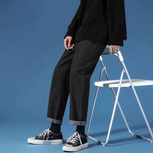 กางเกงยีนส์ผู้ชายทรงตรงสไตล์สตรีทลำลองคุณภาพสูงแฟชั่นฤดูใบไม้ผลิขายส่ง - Product Image 4