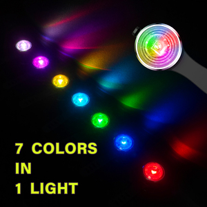 UMIONE RGB <span class=keywords><strong>LED</strong></span> perro luz Clip en silicona luz mascota gato intermitente colgante para Collar Correa arnés - Product Image 2