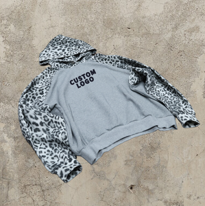 Sudadera con Capucha Unisex Personalizada para Invierno 2026, de Poliéster/Algodón, con Cierre, Corte Holgado, Estilo Urbano Americano, Color Sólido Básico - Product Image 3