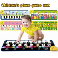 Educational Music Pad Portable Musical Instrument Electric Pedal Piano Keyboard Mat Musical Floor Mat for Kids