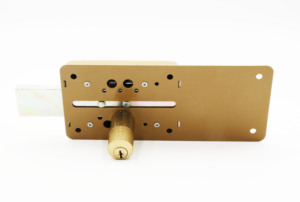 Loquet de sécurité antivol pour <span class=keywords><strong>porte</strong></span> et portail, avec clé, en laiton, à montage en saillie, pour extérieur - Product Image 4