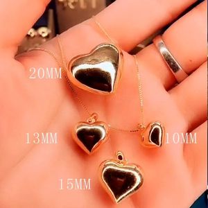 Xinfly Wholesale Forever Love Fine Jewelry Gifts <b>Solid</b> 18k <b>Gold</b> Heart Charm <b>Pendant</b> for Diy Making - Product Image 3