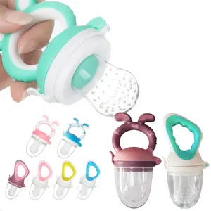 Jouets de dentition pour bébé, nouveau, écologique, sans bpa, nouveau-né, lapin, bing sensoriel, à mâcher, poussin, nourriture, sucette aux fruits, en silicone